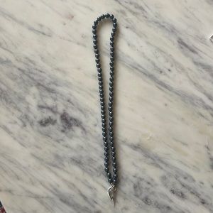 Hematite strand necklace